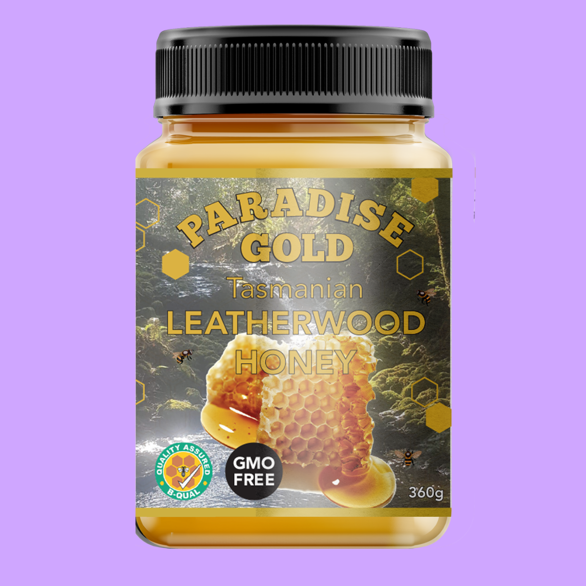 Paradise Gold Tasmanian Leatherwood Honey.