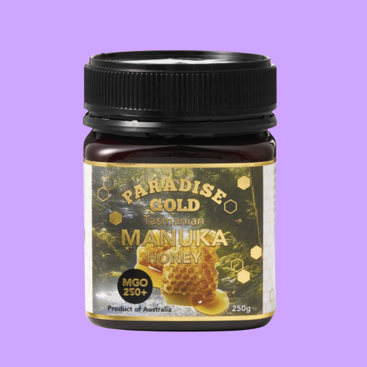 Paradise Gold MGO-graded Manuka Honey.