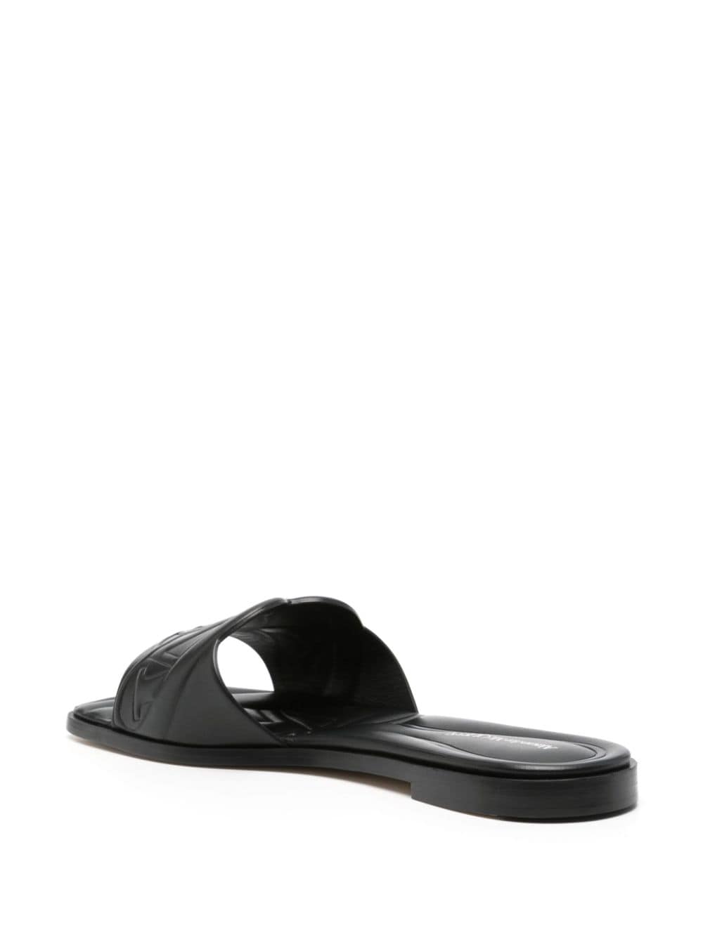 Alexander McQueen logo-embossed leather sandals