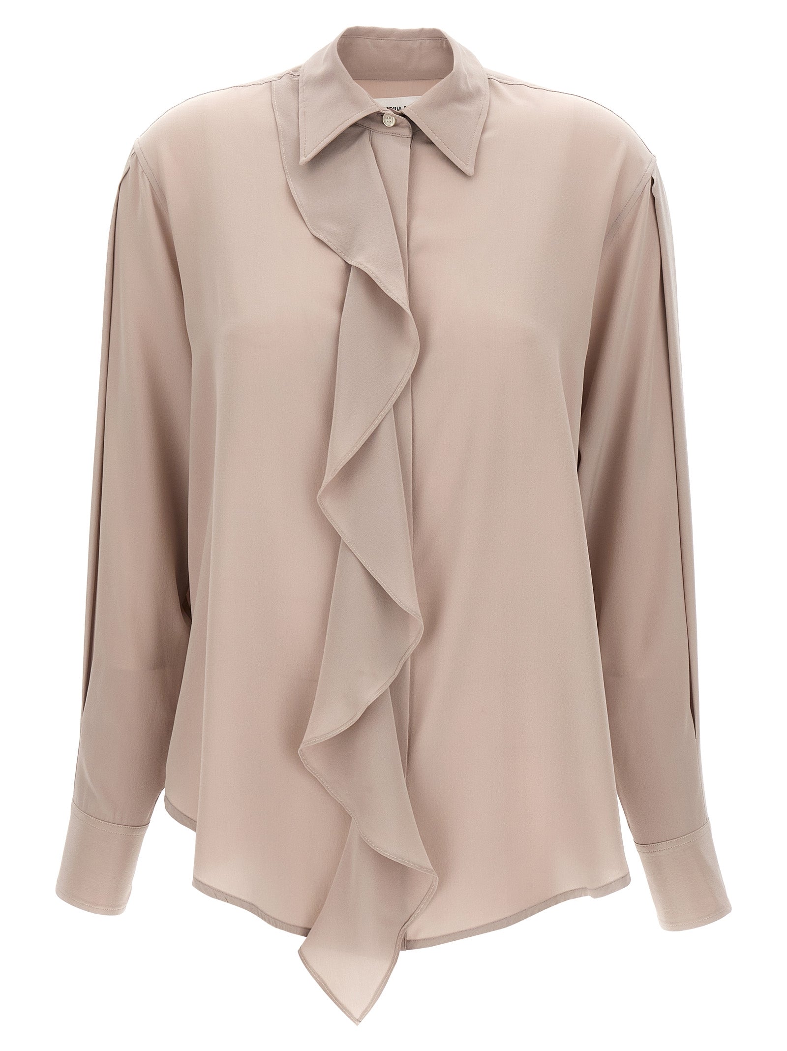 Victoria Beckham Asymmetric Ruffle Blouse