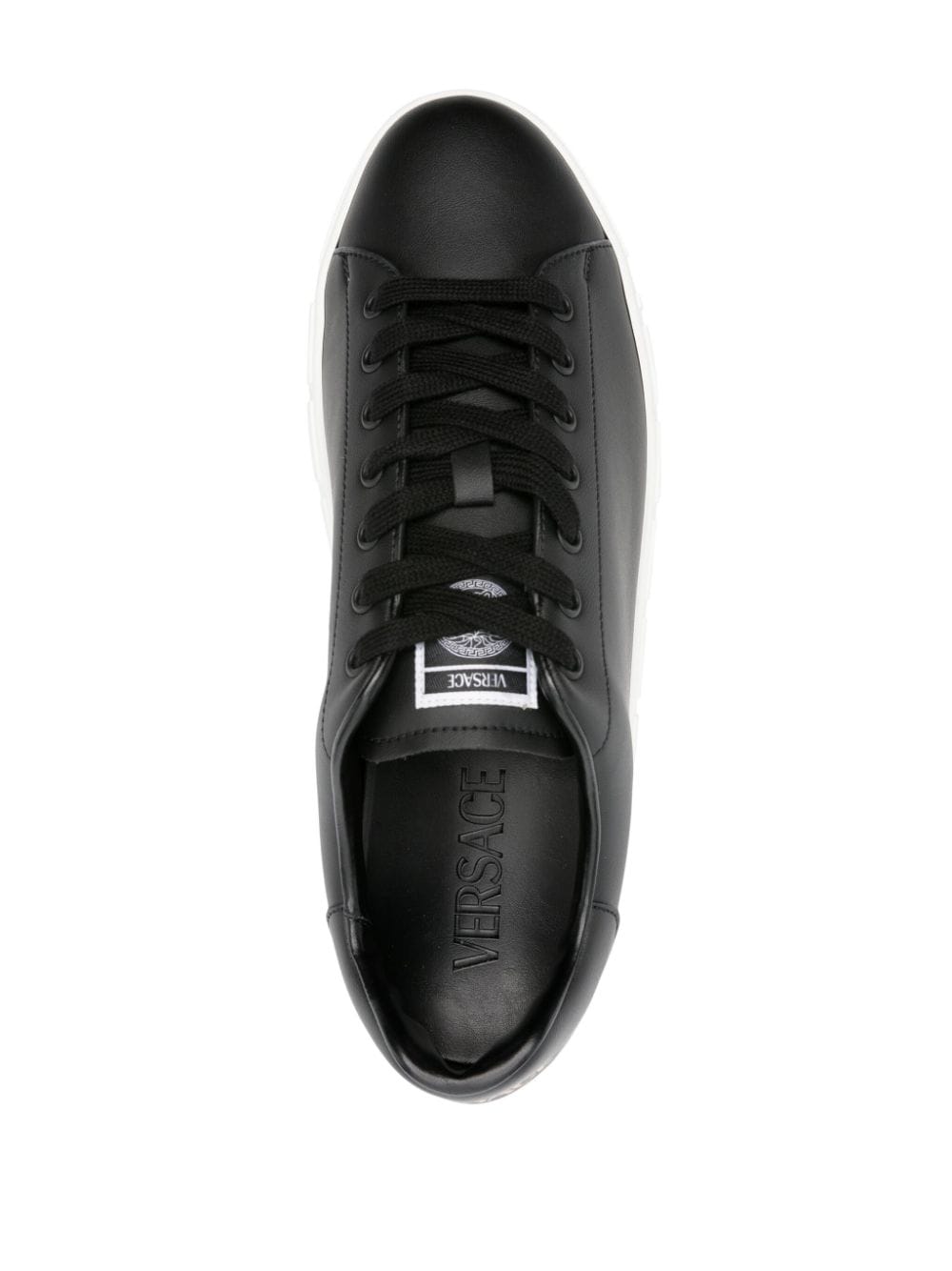 Versace greca faux leather sneakers