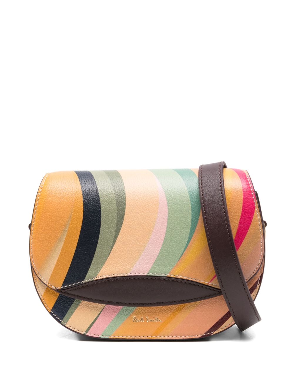 Paul Smith Swirl Leather Saddle Bag
