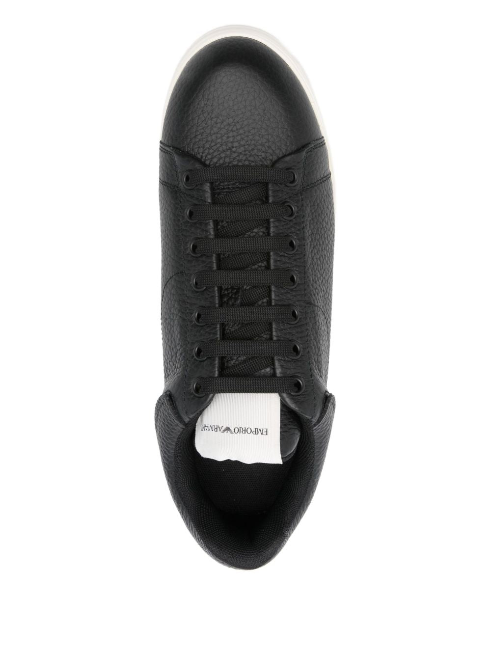 EMPORIO ARMANI EXCLUSIVE Textured leather sneakers