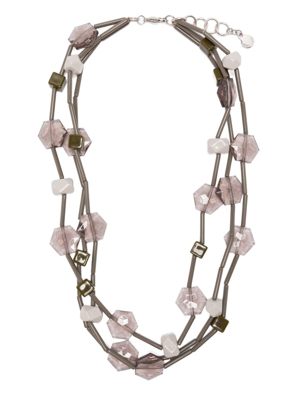 EMPORIO ARMANI EXCLUSIVE Multi-strand necklace with geometric elements