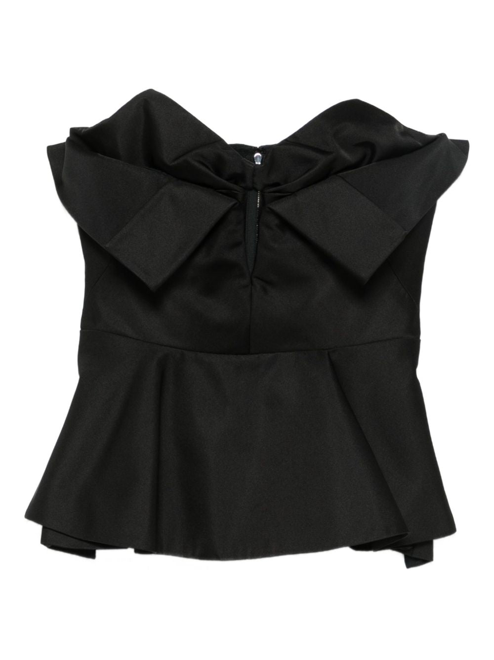 Alexander McQueen Bow-detailed peplum top