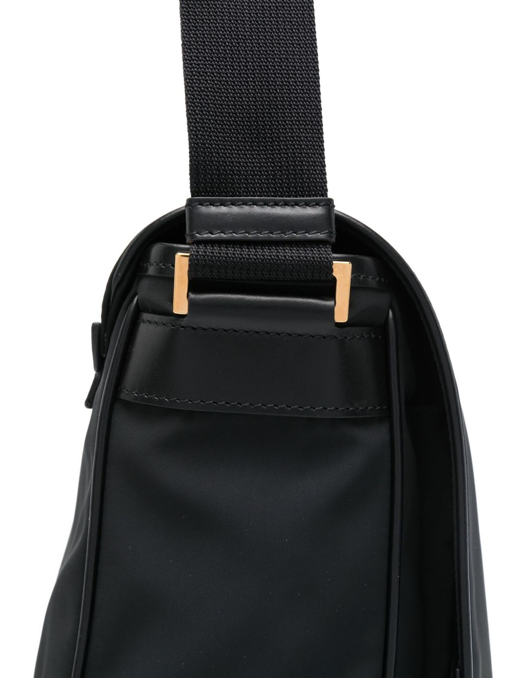 Tom Ford leather-trimmed nylon messenger bag