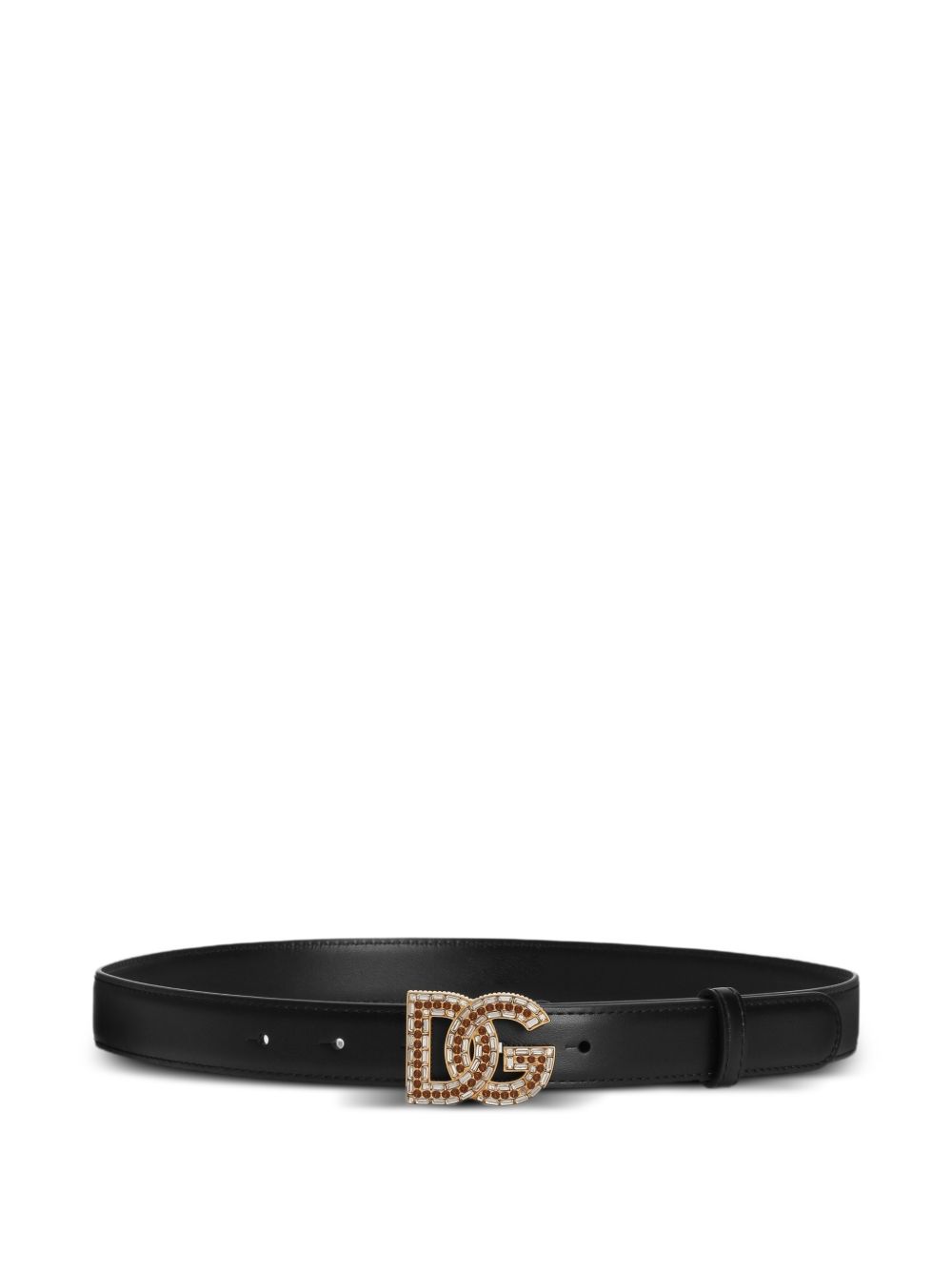 Dolce & Gabbana-DG embellished leather belt