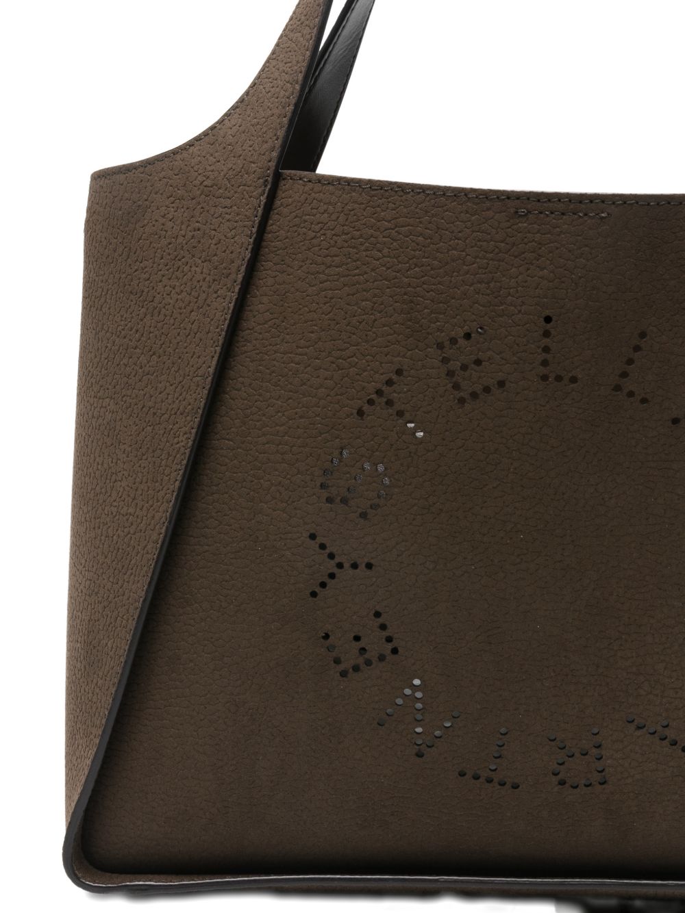 Stella McCartney Large Suede Logo Tote Bag