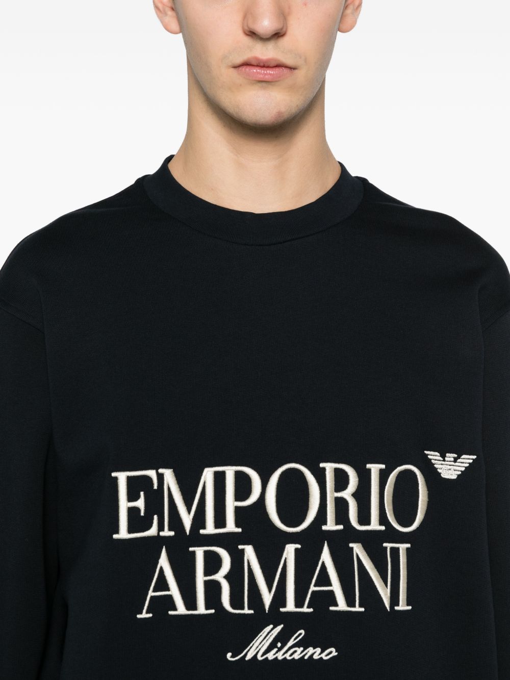 Emporio Armani Sweaters Blue