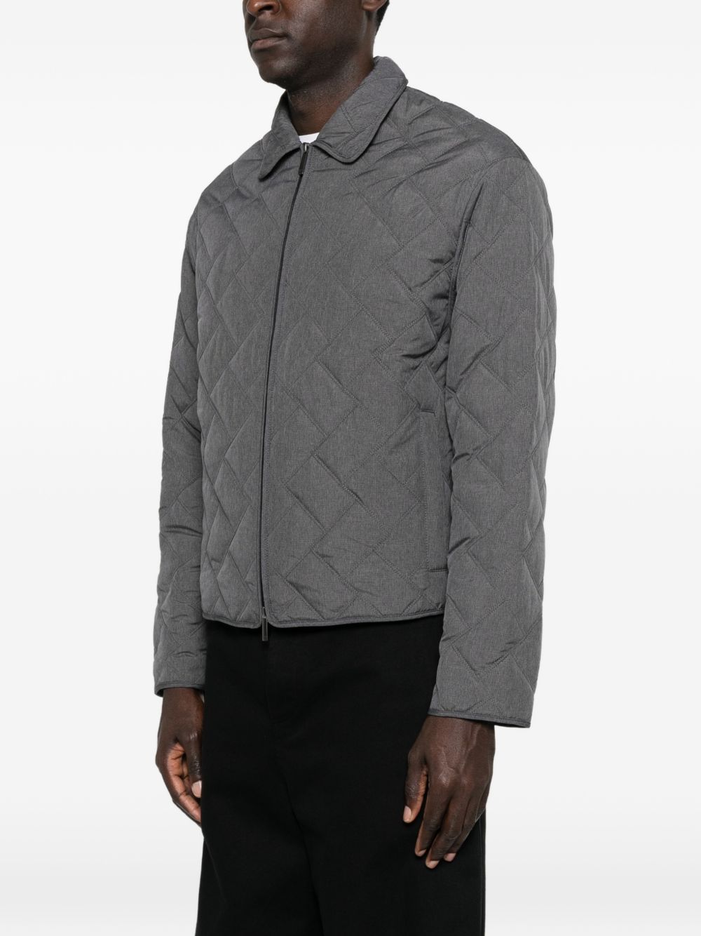 Emporio Armani Coats Grey