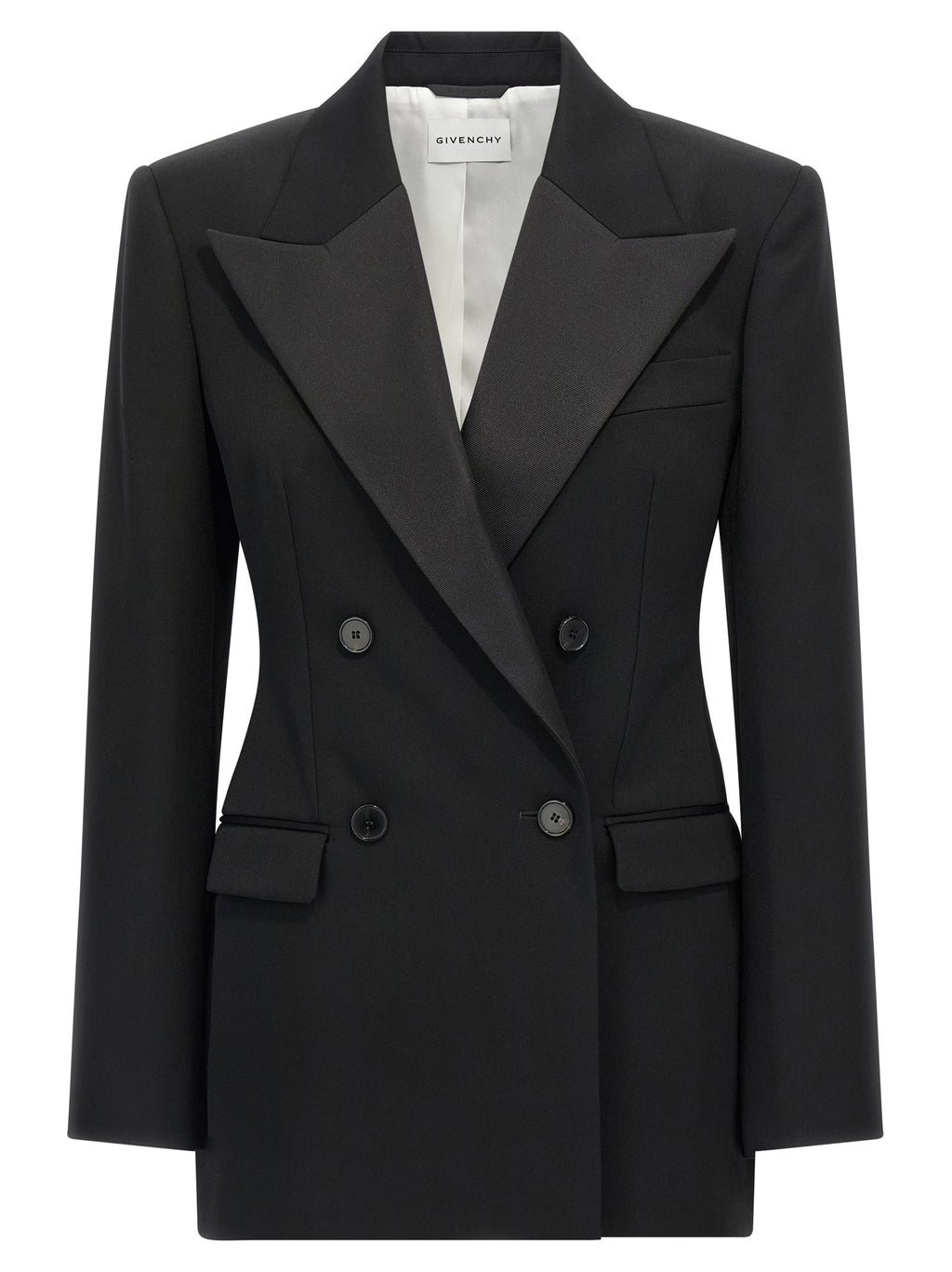Givenchy Satin Lapel Blazer