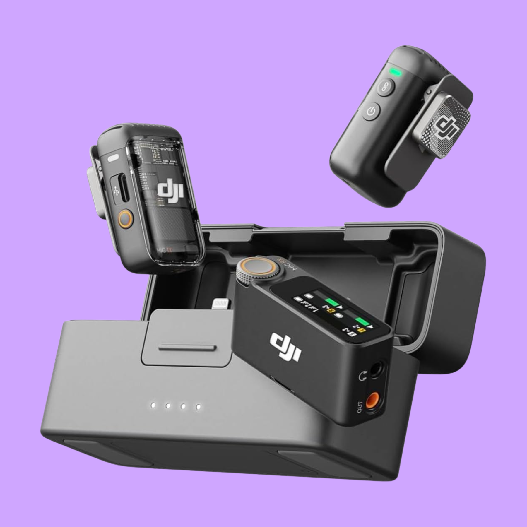 DJI Mic 2（2 TX + 1 RX + Charging Case )