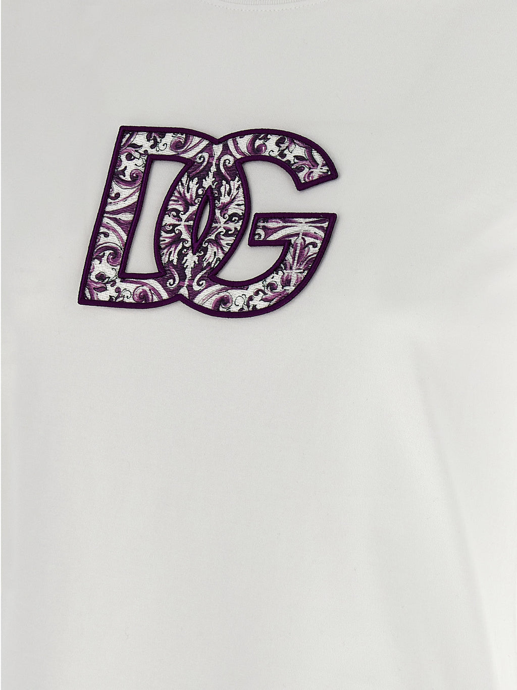 Dolce & Gabbana Maiolica Logo Patch T-shirt