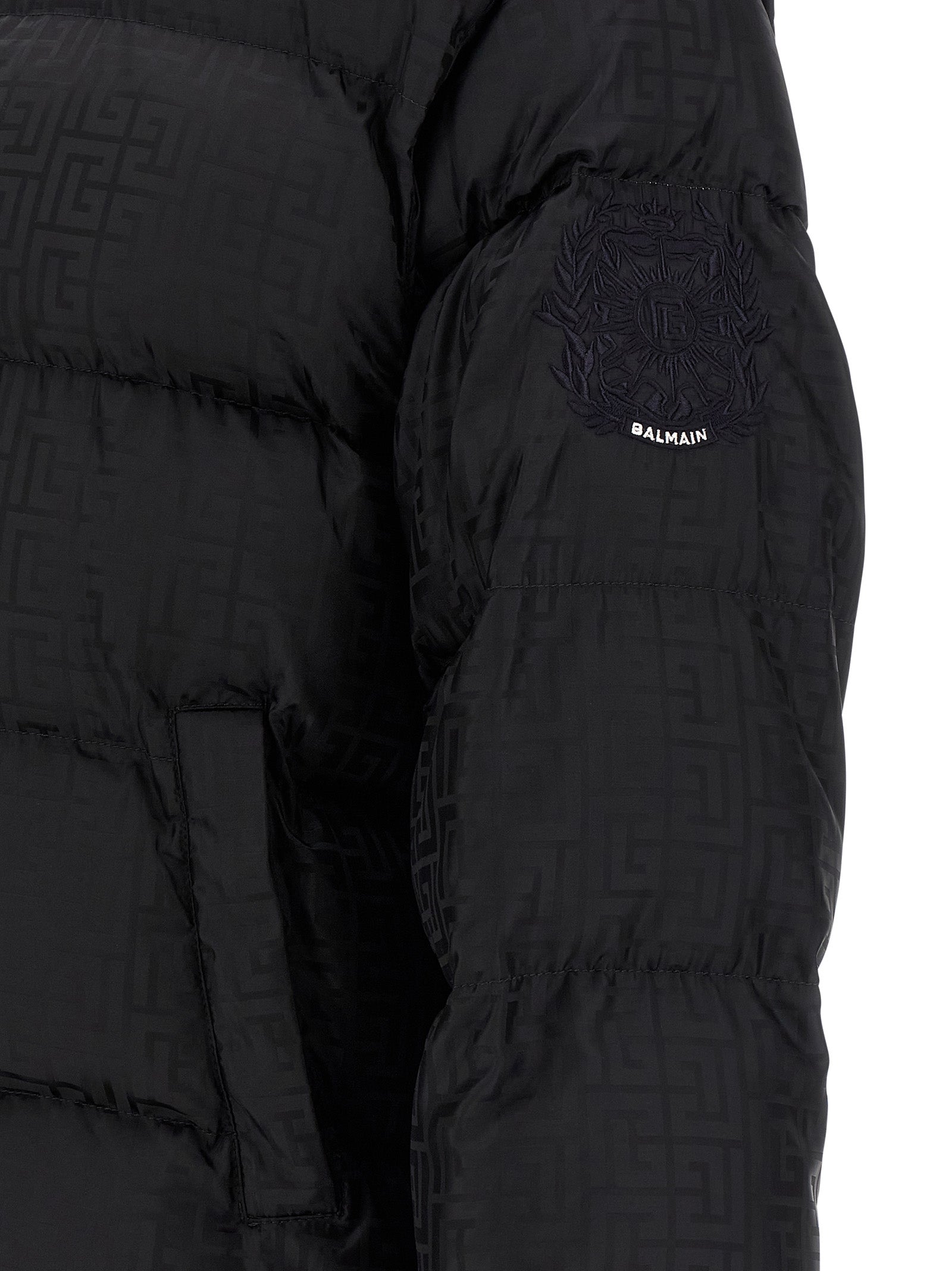 Balmain Monogram Pb Labirinto Down Jacket