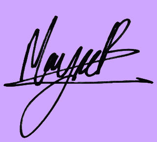 Maya Billingham signed mittens