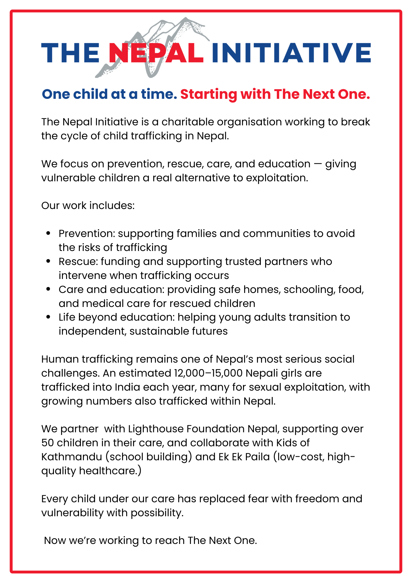 The Nepal Initiative Notebook