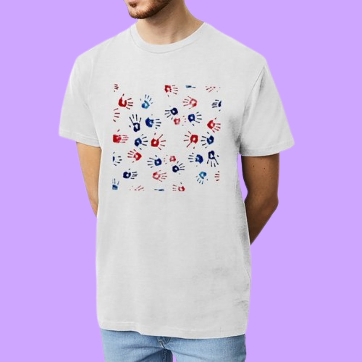 The Nepal Initiative Handprint AS Colour Men's T-shirt