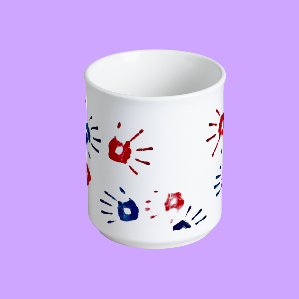 The Nepal Initiative handprint mug
